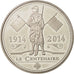 France, Medal, First World War centenary, History, 2014, MS(63), Nickel