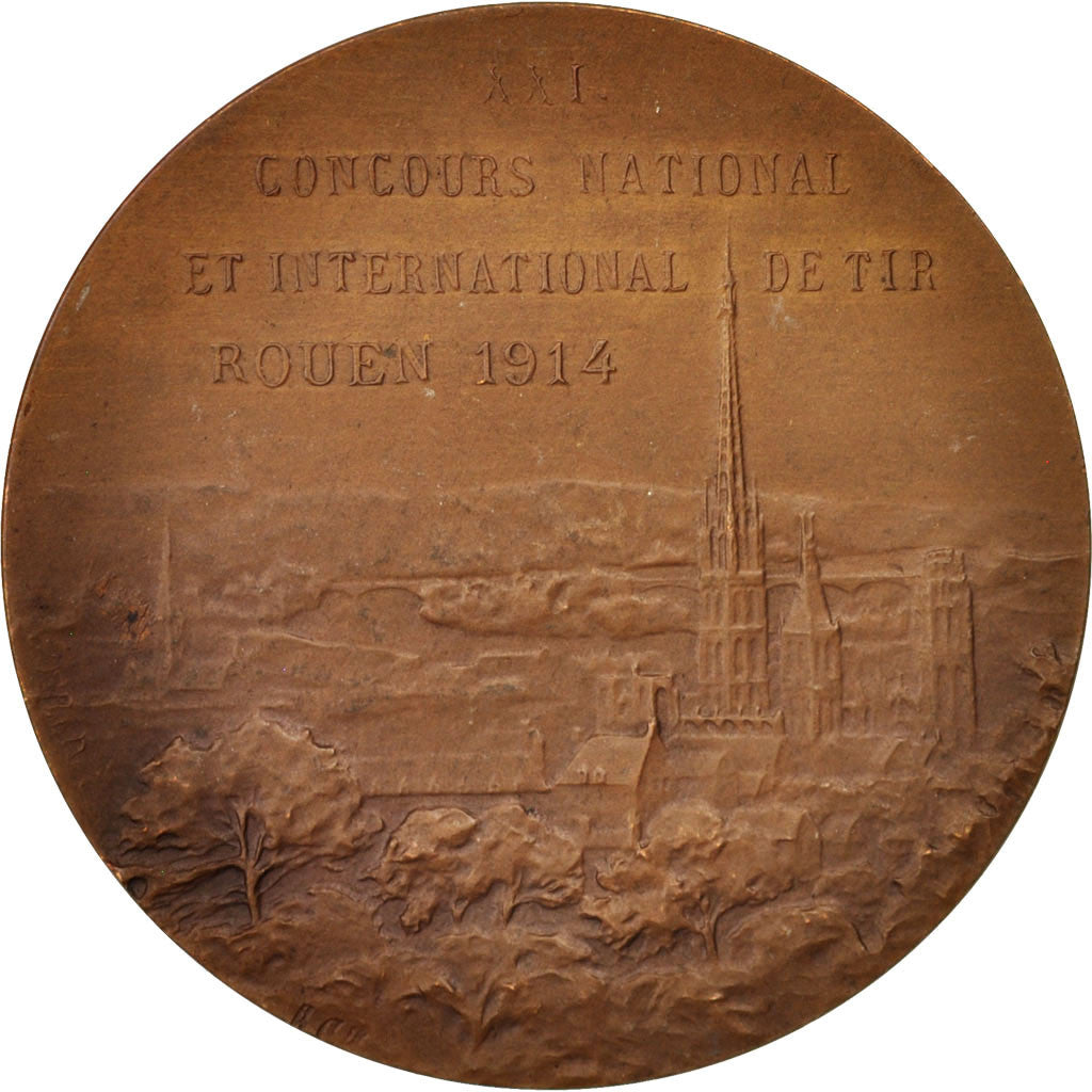 France, Medal, Société de tir de Rouen, Politics, Society, War, 1914