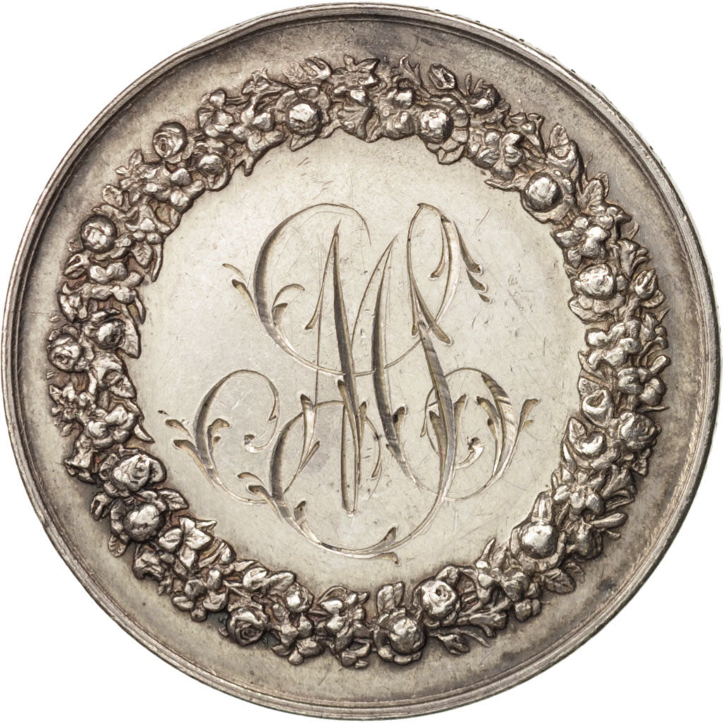 France, Medal, Wedding medal, Religions & beliefs, 1872, Gayrard, TTB+, Argent