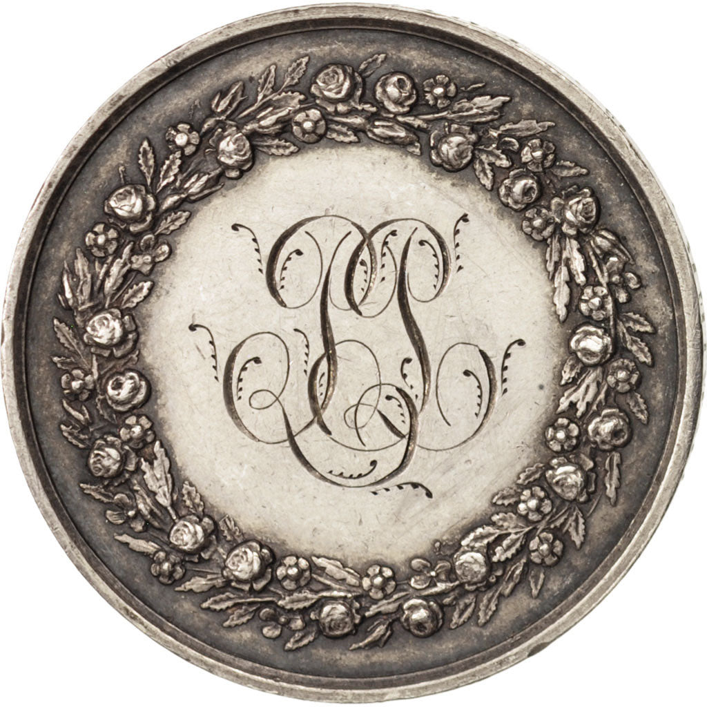 France, Medal, Wedding medal, Religions & beliefs, 1855, Petit, AU(50-53)