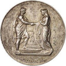 France, Medal, Wedding medal, Religions & beliefs, Montagny, SUP, Argent, 28