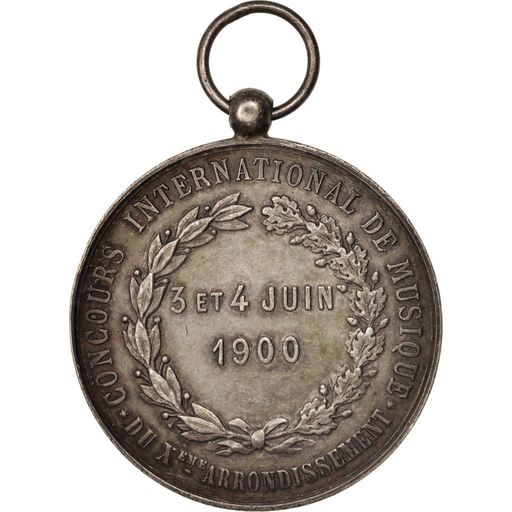 Francia, Medal, Ville de Paris, Concours international de musique, Arts &