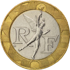 Coin, France, Génie, 10 Francs, 1988, Paris, AU(50-53), Bi-Metallic, KM:964.1