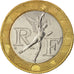 Monnaie, France, Génie, 10 Francs, 1990, Paris, TTB+, Bi-Metallic, KM:964.1
