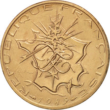 Coin, France, Mathieu, 10 Francs, 1985, Paris, AU(50-53), Nickel-brass, KM:940