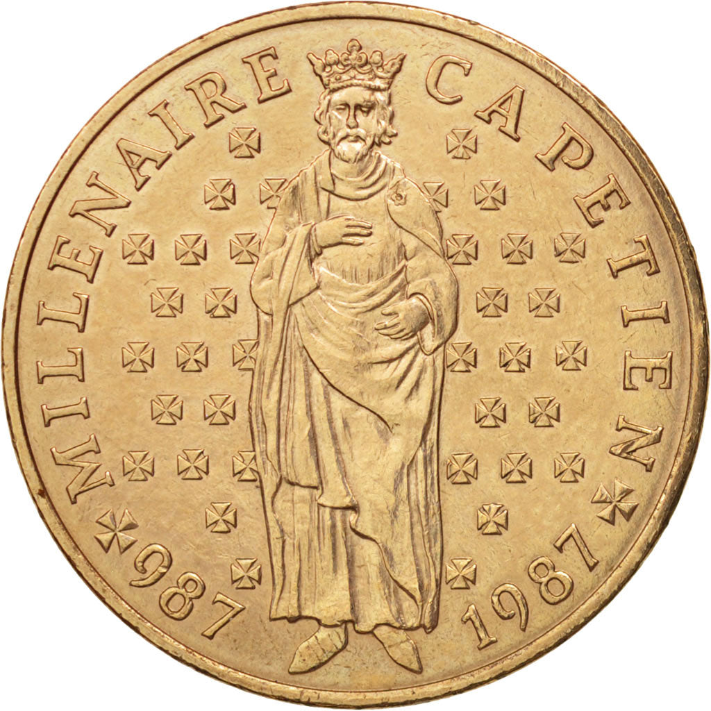 France, Hugues Capet, 10 Francs, 1987, Paris, TTB+, Argent, KM:961, Gadoury:820