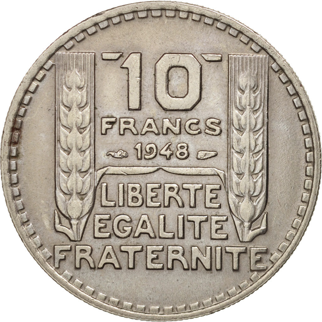 Francia, Turin, 10 Francs, 1988, Paris, BB+, Rame-nichel, KM:909.1, Gadoury:811