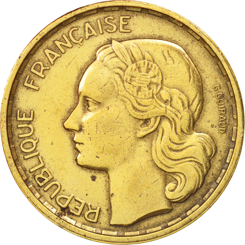 Coin, France, Guiraud, 20 Francs, 1950, Beaumont le Roger, EF(40-45)