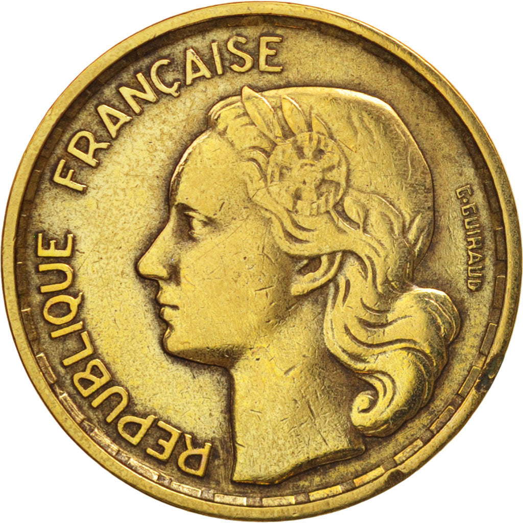 Coin, France, Guiraud, 10 Francs, 1953, Beaumont le Roger, EF(40-45)