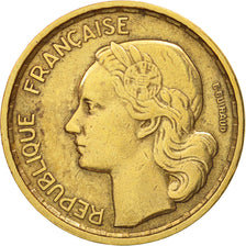 Moneda, Francia, Guiraud, 10 Francs, 1955, Paris, MBC+, Aluminio - bronce