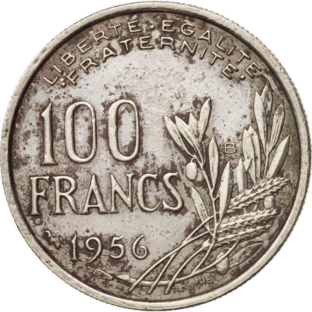 France, Cochet, 100 Francs, 1956, Beaumont - Le Roger, VF(30-35)