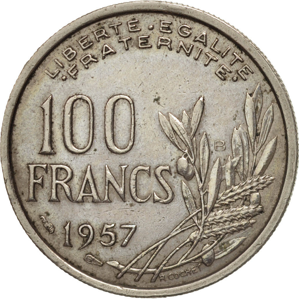 France, Cochet, 100 Francs, 1957, Beaumont - Le Roger, EF(40-45)
