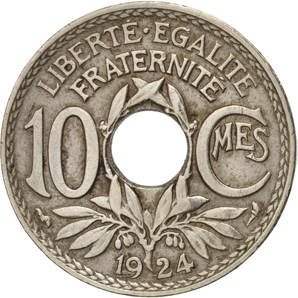 France, Lindauer, 10 Centimes, 1924, TTB+, Copper-nickel, KM:866a, Gadoury:286