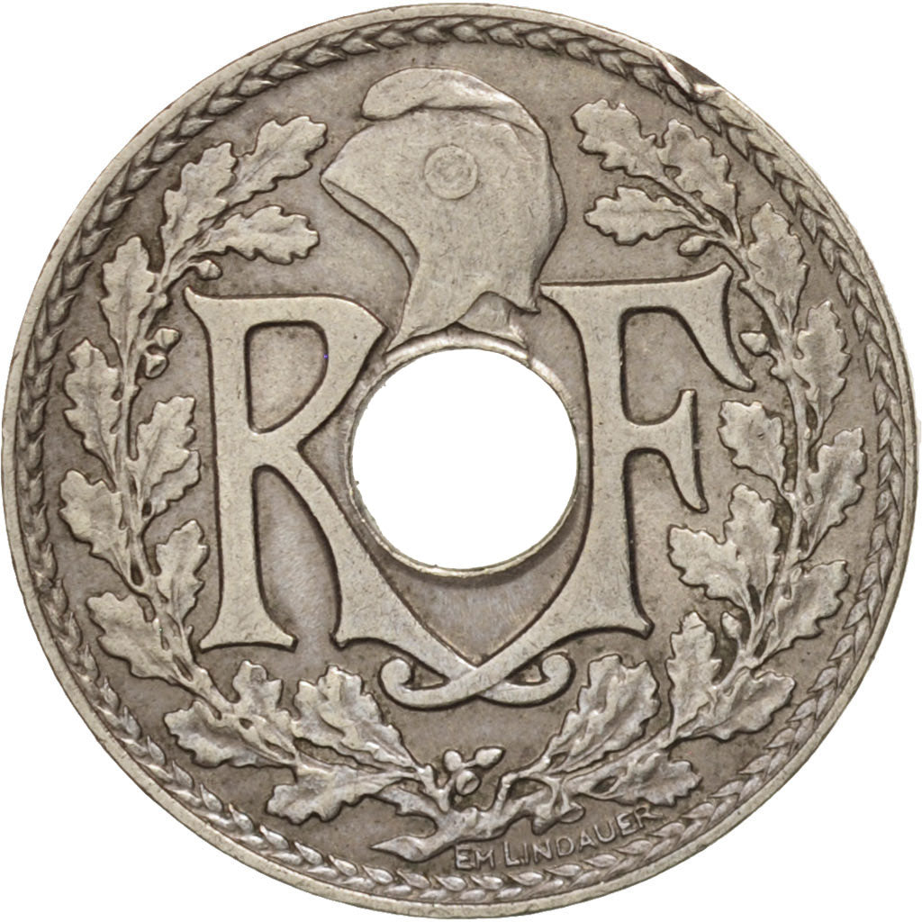 France, Lindauer, 5 Centimes, 1937, AU(55-58), Copper-nickel, KM:875