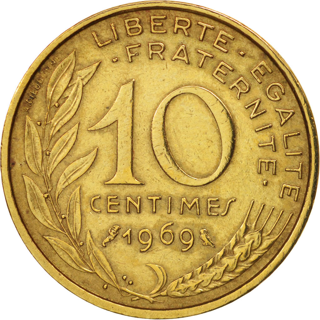Monnaie, France, Marianne, 10 Centimes, 1969, Paris, TTB, Aluminum-Bronze