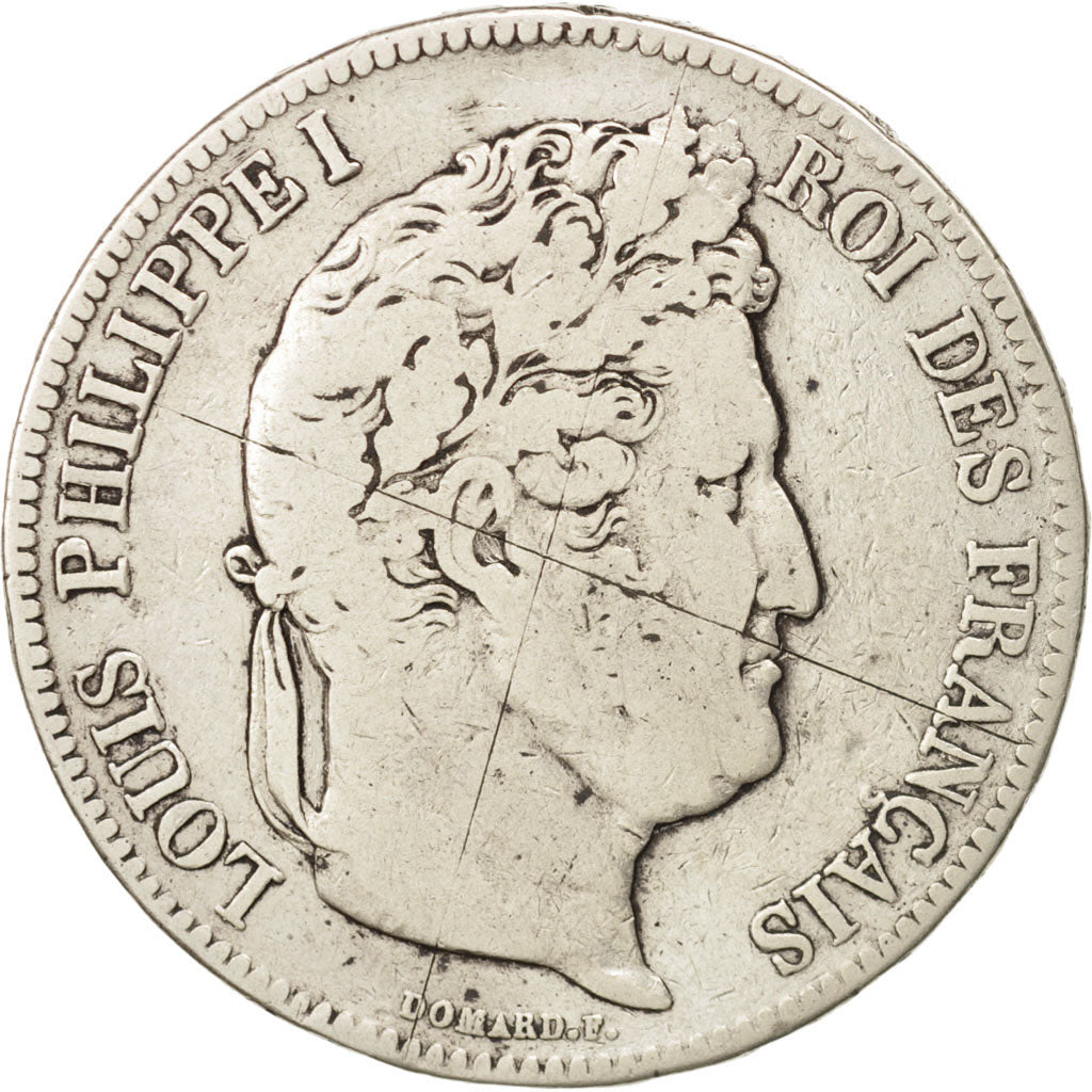 Coin, France, Louis-Philippe, 5 Francs, 1832, Paris, VF(20-25), Silver