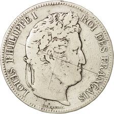 Coin, France, Louis-Philippe, 5 Francs, 1832, Paris, VF(20-25), Silver