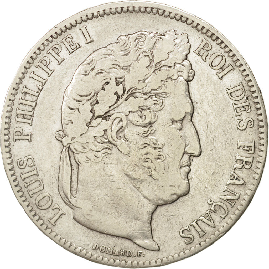 Coin, France, Louis-Philippe, 5 Francs, 1841, Lille, VF(30-35), Silver