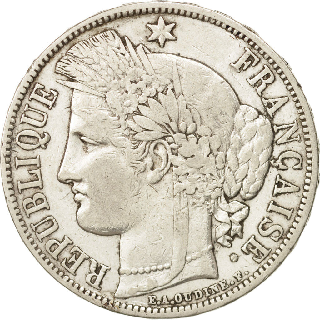 Münze, Frankreich, Cérès, 5 Francs, 1870, Paris, SS, Silber, KM:819