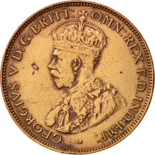 Australia, George V, 1/2 Penny, 1934, EF(40-45), Bronze, KM:22