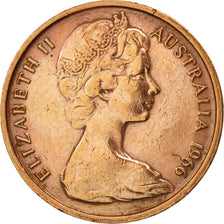 Moneda, Australia, Elizabeth II, Cent, 1966, MBC+, Bronce, KM:62