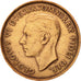 Australia, George VI, 1/2 Penny, 1949, AU(50-53), Bronze, KM:42