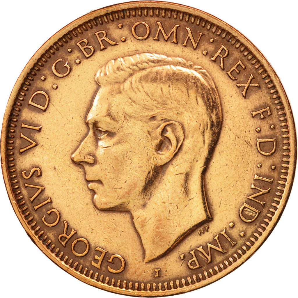 Australia, George VI, Penny, 1943, EF(40-45), Bronze, KM:36