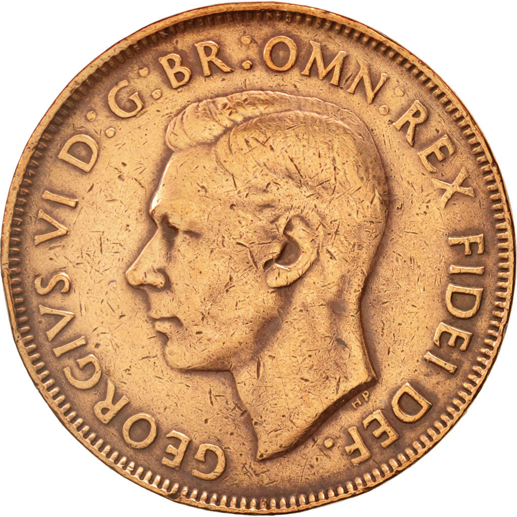 Coin, Australia, George VI, Penny, 1950, EF(40-45), Bronze, KM:43