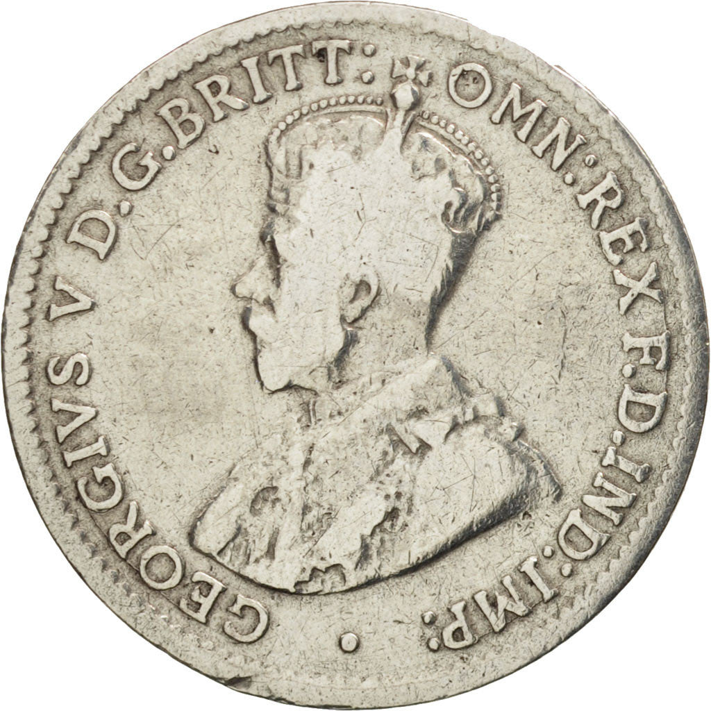 Coin, Australia, George V, Threepence, 1918, VF(30-35), Silver, KM:24