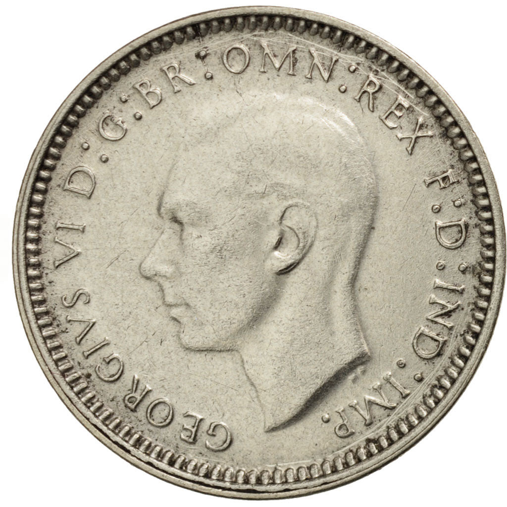 Australia, George VI, Threepence, 1948, Melbourne, AU(50-53), Silver, KM:37a