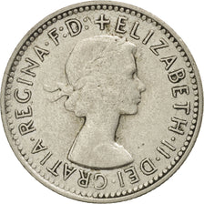 Australia, Elizabeth II, Shilling, 1960, Melbourne, EF(40-45), Silver, KM:59