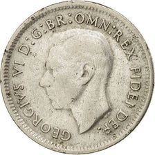 Australia, George VI, Sixpence, 1951, EF(40-45), Silver, KM:45