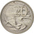 Moneda, Australia, Elizabeth II, 20 Cents, 1969, MBC, Cobre - níquel, KM:66