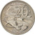 Moneta, Australia, Elizabeth II, 20 Cents, 1970, BB+, Rame-nichel, KM:66
