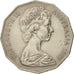 Australia, Elizabeth II, 50 Cents, 1970, AU(55-58), Copper-nickel, KM:69
