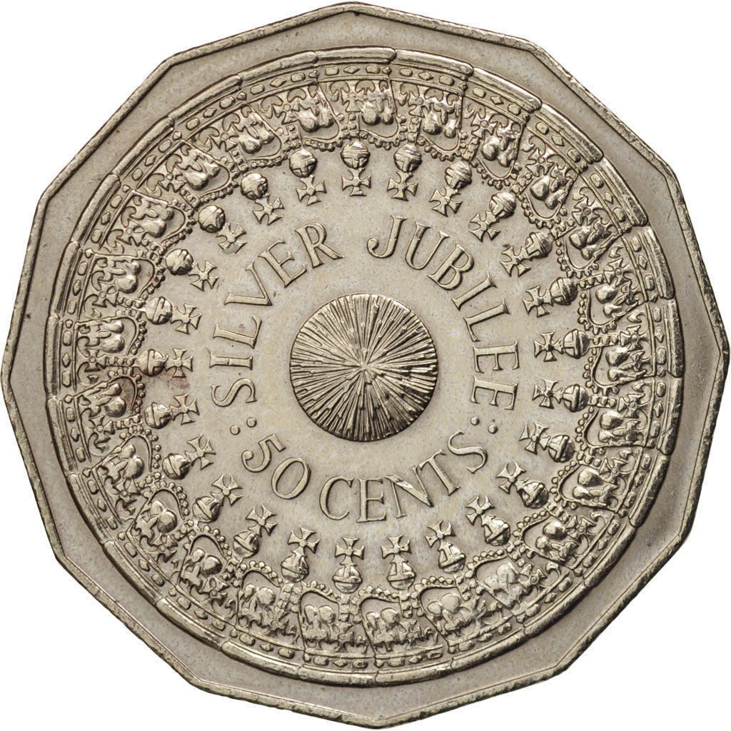 Australia, Elizabeth II, 50 Cents, 1977, AU(50-53), Copper-nickel, KM:70