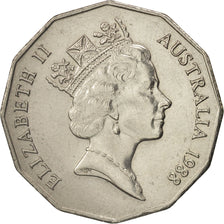 Australia, Elizabeth II, 50 Cents, 1988, BB+, Rame-nichel, KM:99