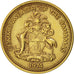 Moneta, Bahamas, Elizabeth II, Cent, 1974, Franklin Mint, BB+, Ottone, KM:59