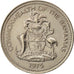 Bahamas, Elizabeth II, 5 Cents, 1975, Franklin Mint, MS(60-62), Copper-nickel