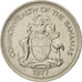 Bahamas, Elizabeth II, 25 Cents, 1977, Franklin Mint, SUP, Nickel, KM:63.1