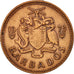 Moneda, Barbados, Cent, 1973, Franklin Mint, MBC+, Bronce, KM:10