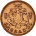Coin, Barbados, Cent, 1973, Franklin Mint, AU(50-53), Bronze, KM:10