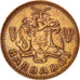 Monnaie, Barbados, Cent, 1980, Franklin Mint, TTB+, Bronze, KM:10