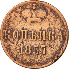 Russie, Alexander II, Kopek, 1857, Ekaterinbourg, B+, Cuivre, KM:3.1
