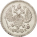 Coin, Russia, Nicholas II, 10 Kopeks, 1912, AU(55-58), Silver, KM:20a.2