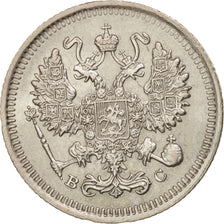Russia, Nicholas II, 10 Kopeks, 1914, AU(55-58), Silver, KM:20a.2