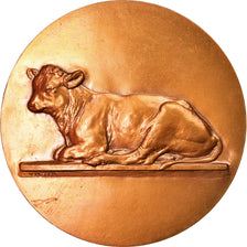France, Médaille, Agriculture, Vache, Offert par Mr Durieux, V. Peter, SPL