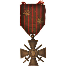 Francia, Croix de Guerre 1914-1917, Medal, 1917, Excellent Quality, Bronce, 37