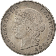 Svizzera, 5 Francs, 1909, Bern, BB, Argento, KM:34