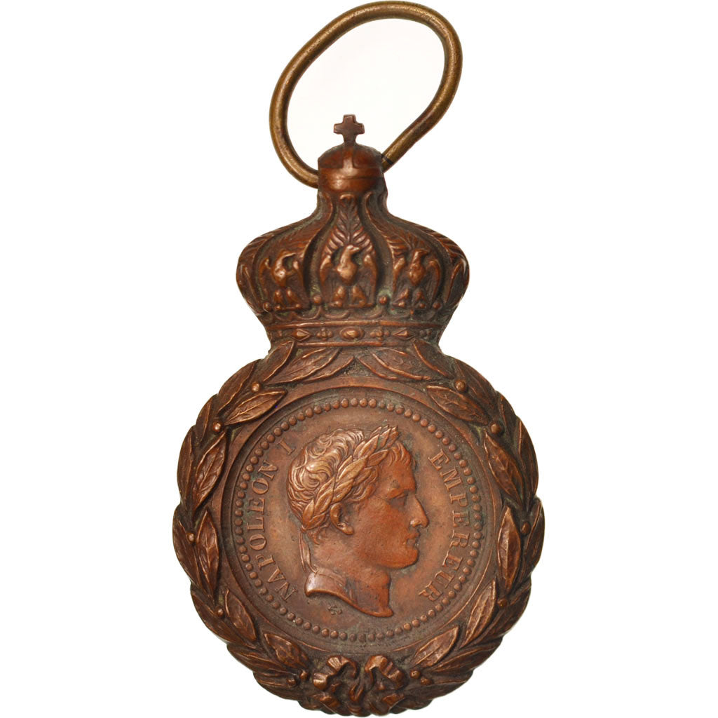 France, Saint Helena Medal, 1857, Good Quality, Bronze, 32